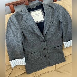 Abercrombie & Fitch Charcoal Blazer